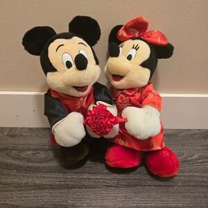 Disney Mickey Mouse Minnie Mouse Japanese Wedding Plush Set